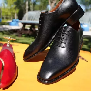 Men Shoes Whole Cut Black Oxford Men Shoes Leather Handmade Customized Shoes