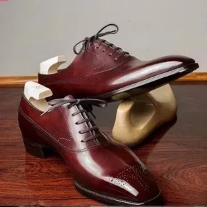 Men's Brown Shaded Oxford Lace-up Shoes