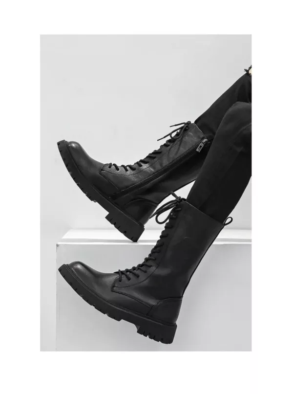 Men's Hand made High Ankle Boots, Men's lace up Boots