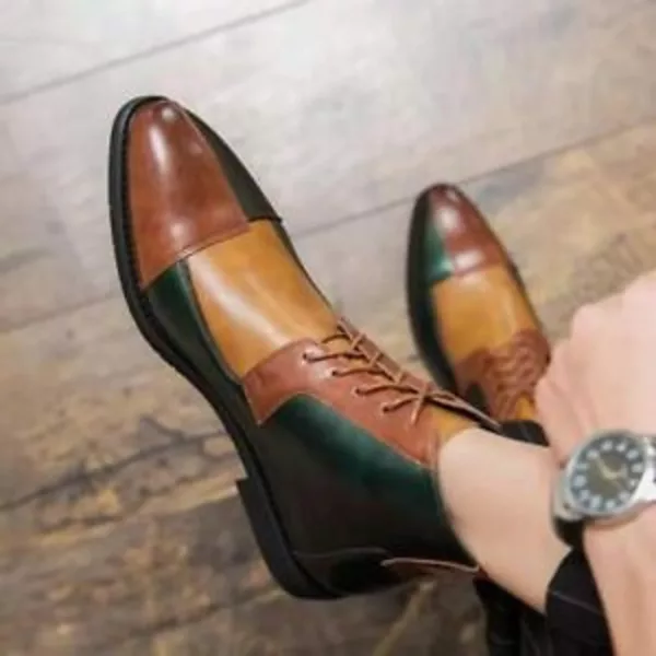 Handmade Mens Multi color chukka boots, Men genuine leather ankle boots