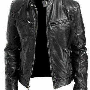 Men's Bomber Leather Jacket